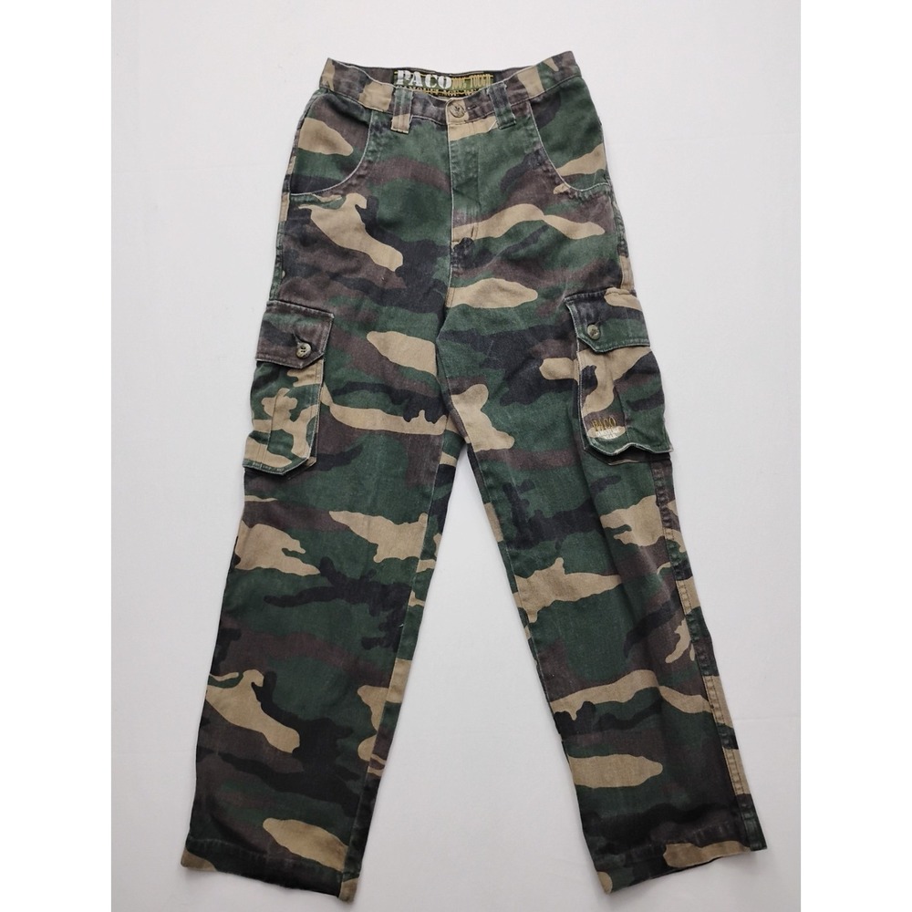 Paco Camouflage Pants Youth Boys Size 14 Regular Camouflage pants 24x26